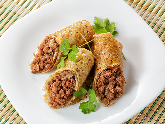 Crêpe viande hachée